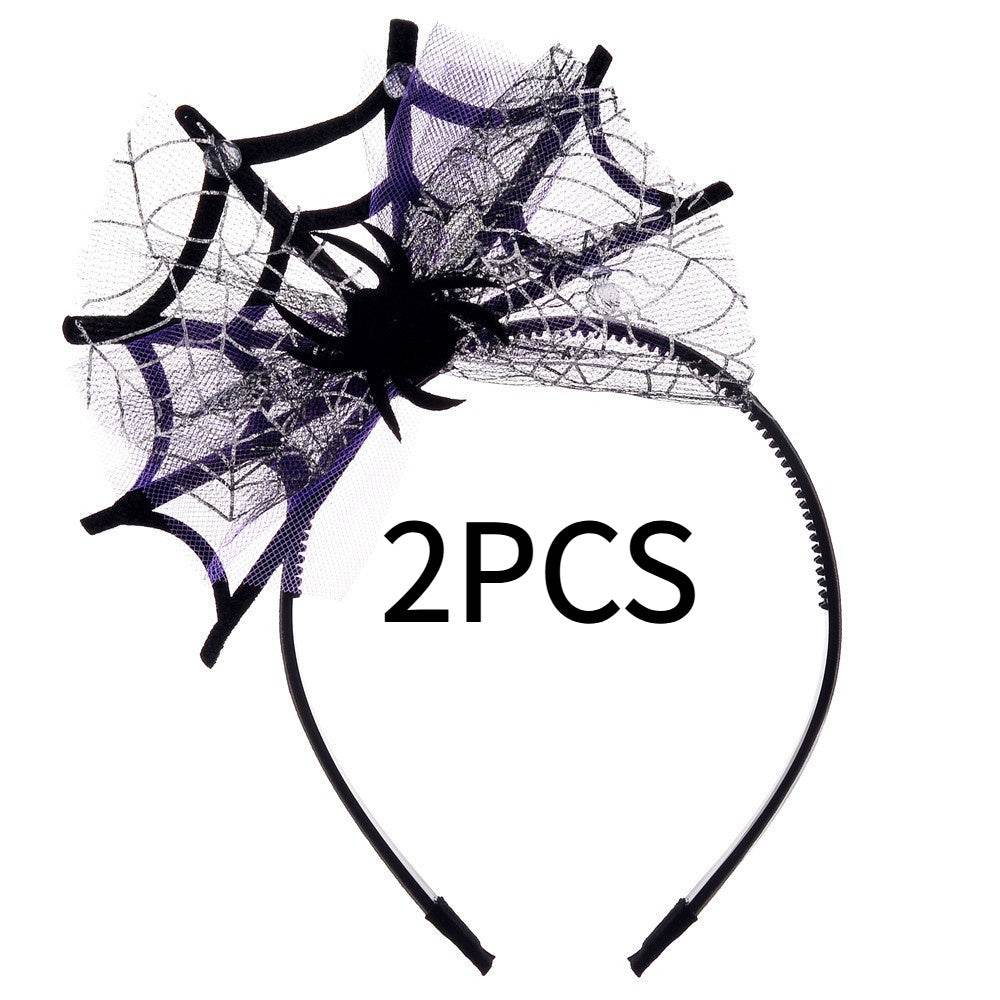 Lace Spider Web Hair-hoop Headband Halloween Ghost Festival
