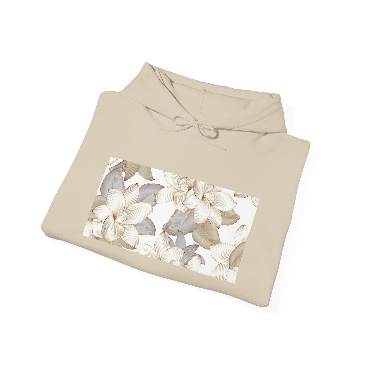 Serene Floral Unisex Hoodie | Cozy Gift for Nature Lovers, Perfect for Fall, Spring, Relaxation, and Casual Outings