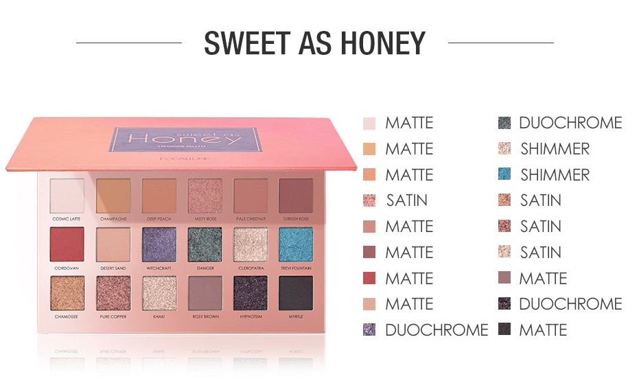 Honey Glitter Eyeshadow Palette-3