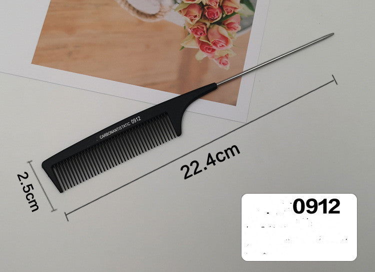 Steel needle iron tip tail comb