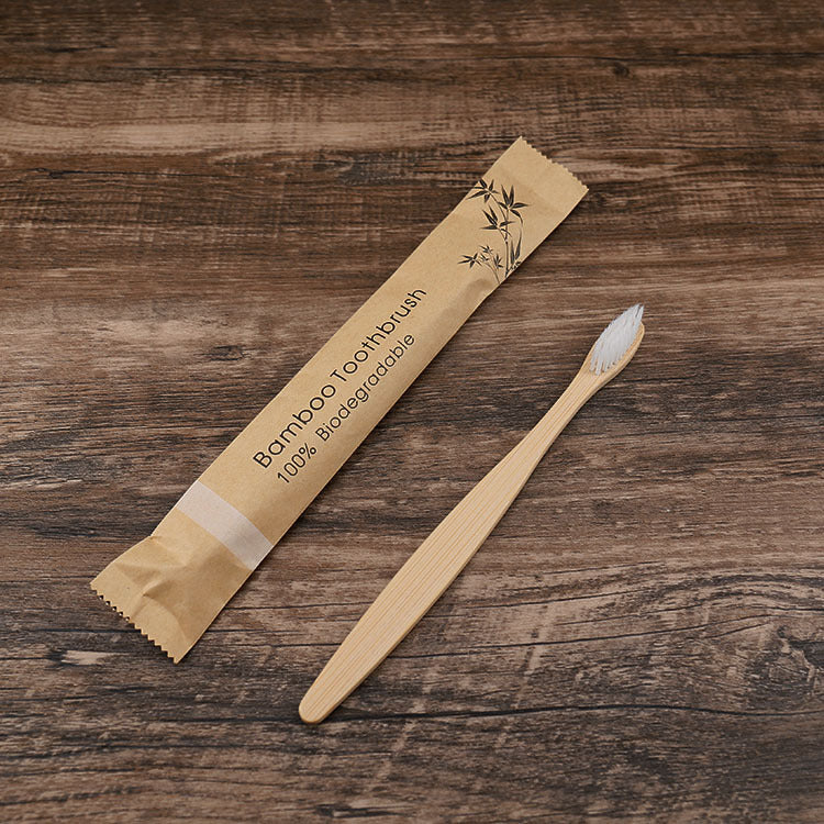 20/40/60pcs Bamboo Toothbrushes Colorful Toothbrush Resuable Portable Adult Wooden Soft Tooth Brush for Home Travel Hote