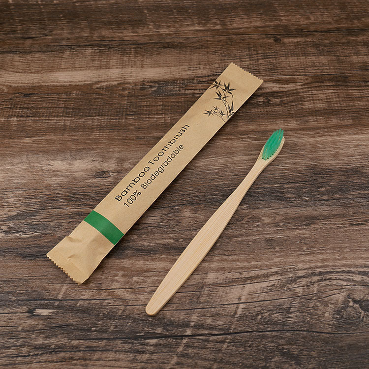 20/40/60pcs Bamboo Toothbrushes Colorful Toothbrush Resuable Portable Adult Wooden Soft Tooth Brush for Home Travel Hote