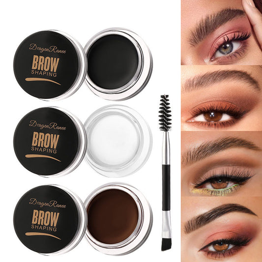 6 colors Smudge-Proof Wild Eyebrow Cream for Smooth Styling and Setting, Long-Lasting Eyebrow Pomade and Wax Dye Cream