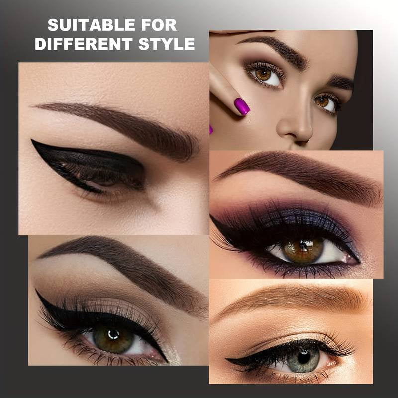 5 colors Natural Looking Waterproof Eyebrow Pen with 4 Split Head for Microblading and Makeup