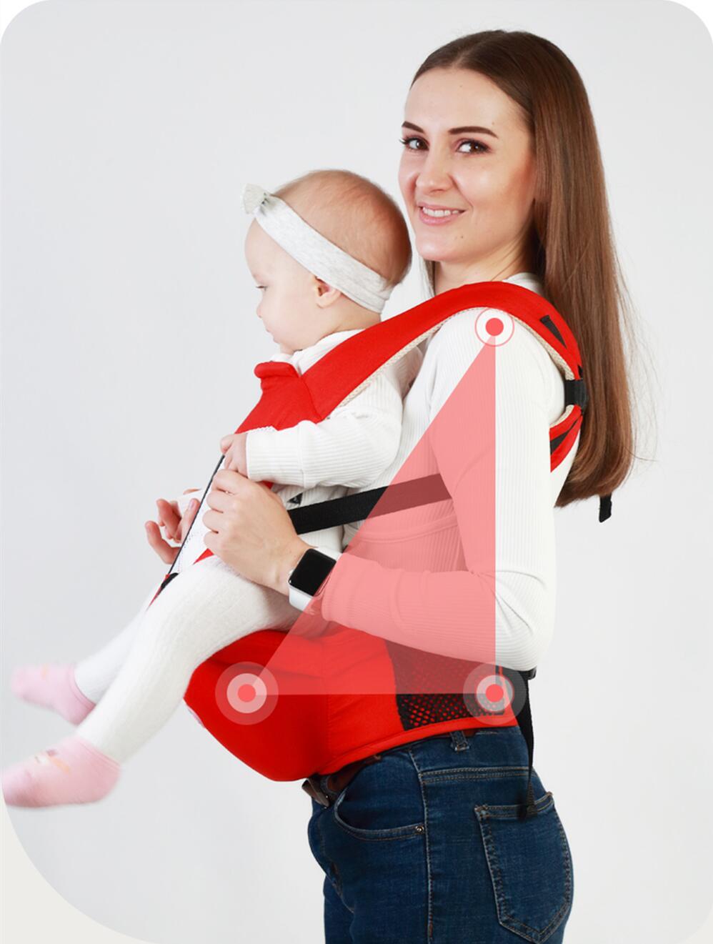 Ergonomic Hipseat Carrier - Portable Backpack for Babywearing, Perfect for Halloween, Thanksgiving, and Christmas Gifts