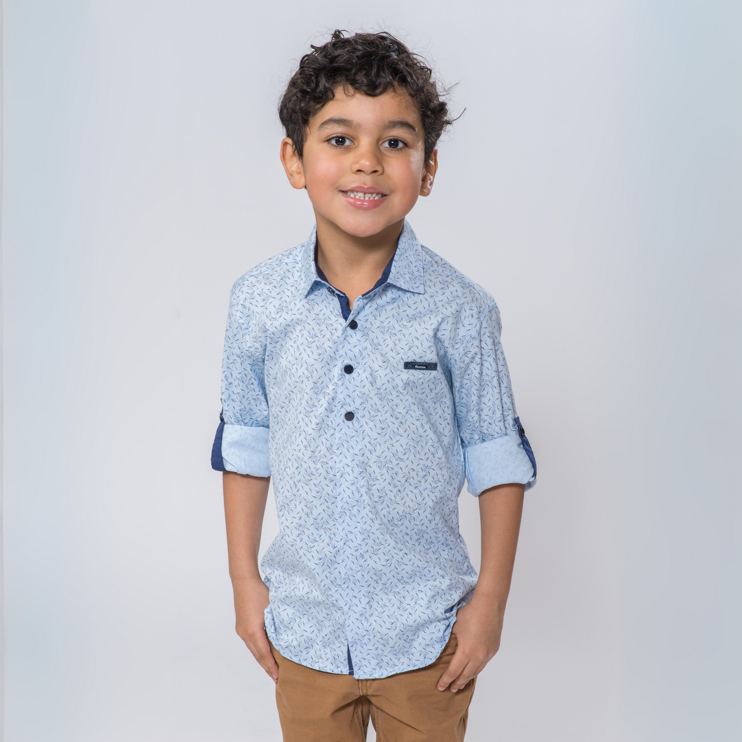 Abstract Boys Cotton Shirt-2