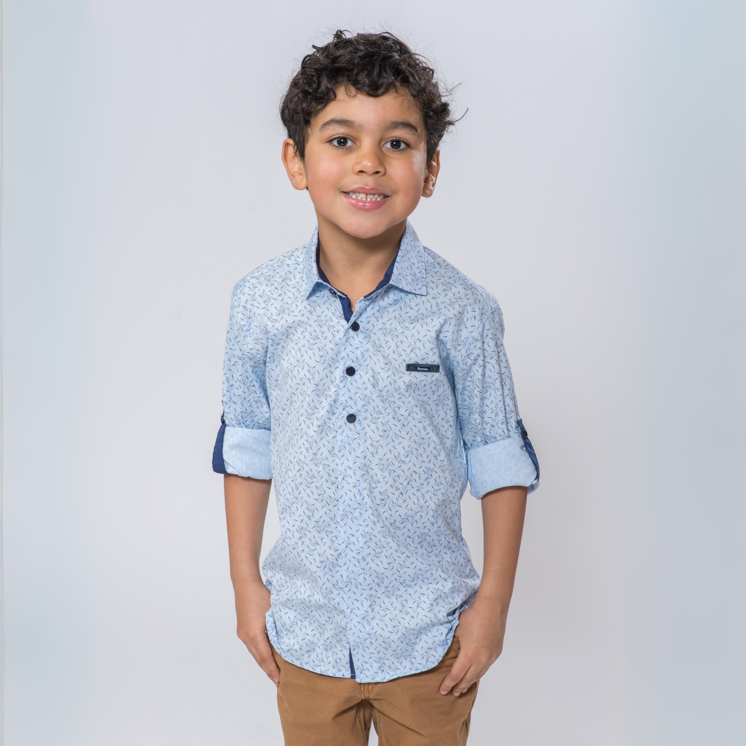 Abstract Boys Cotton Shirt-2
