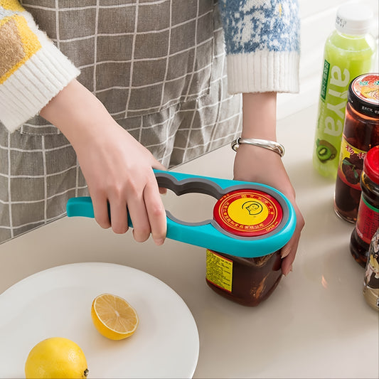 1pc Easy Grip 4-in-1 Bottle and Can Opener for Arthritis and Weak Hands - Essential Kitchen Tool for Elderly and Handicapped Individuals