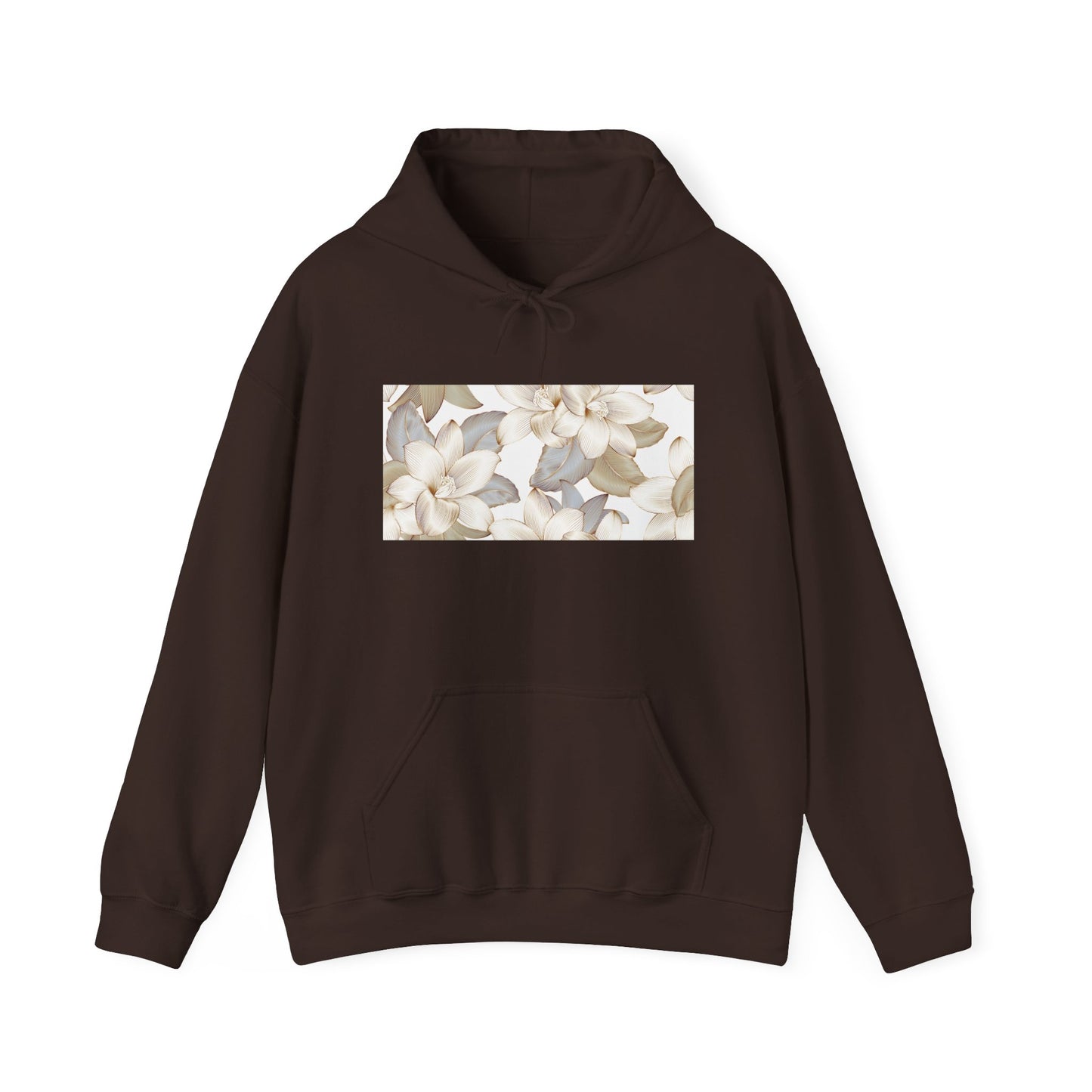 Serene Floral Unisex Hoodie | Cozy Gift for Nature Lovers, Perfect for Fall, Spring, Relaxation, and Casual Outings