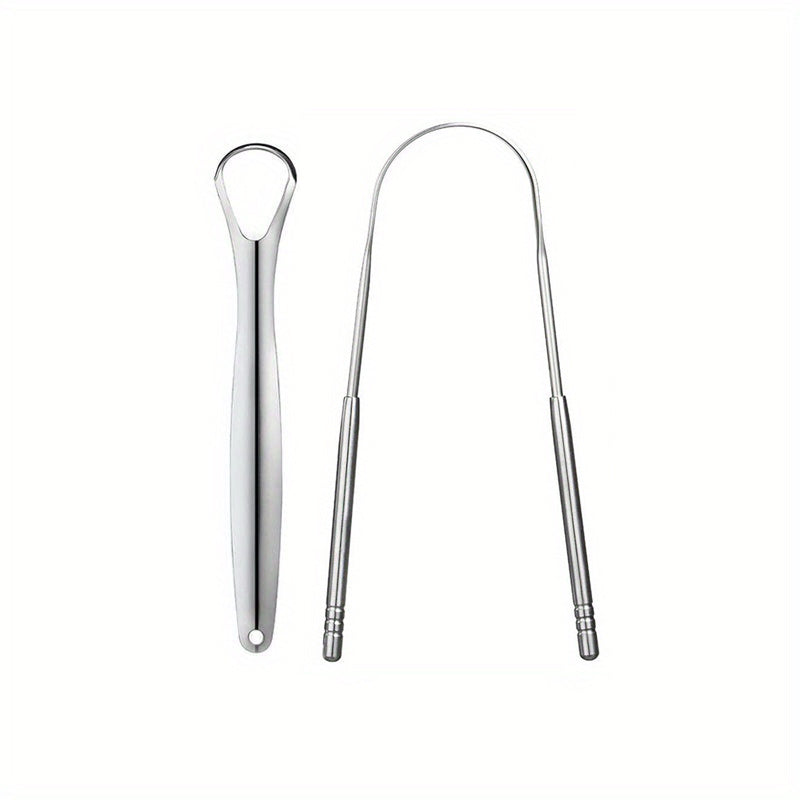 Tongue Scraper, Halitosis Reduction, Stainless Steel Tongue Cleaner, Metal Scraper, Tongue Scraper Cleaner For Fresh Breath