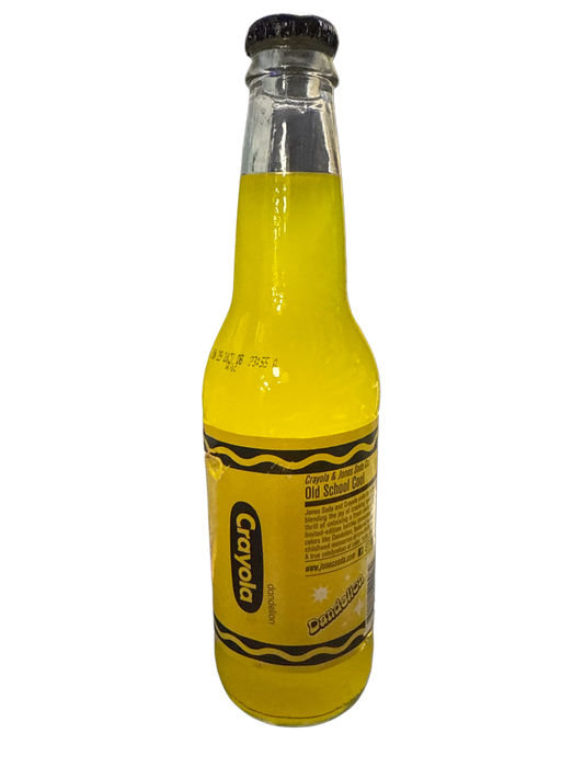 Jones Crayola Limited Edition Pineapple Cream Soda Glass Bottle 355ML - U.S Edition