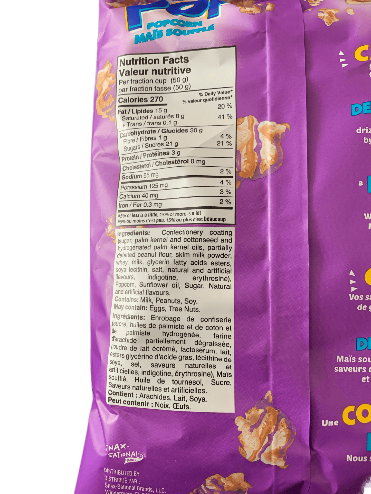 Pop Popcorn PB&J Smucker's and Jif Grape 5.25OZ - U.S Edition