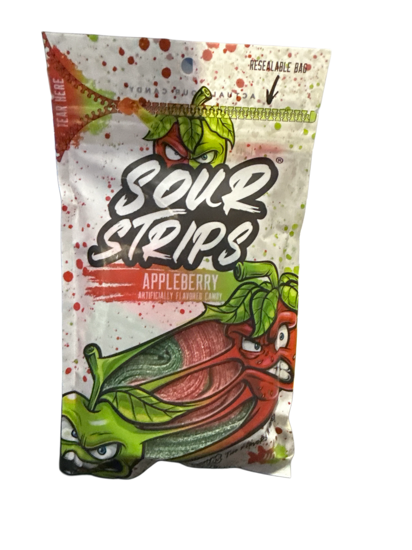 Sour Strips Appleberry Flavour 96G - U.S Edition