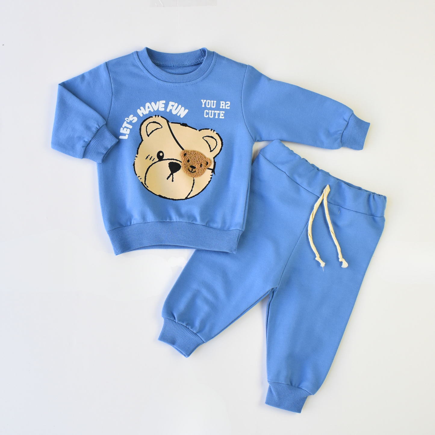 Pirate Bear Cotton Joggers Set-0