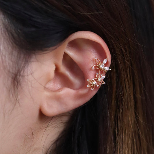 Flower Cubic Cluster Cuff-1