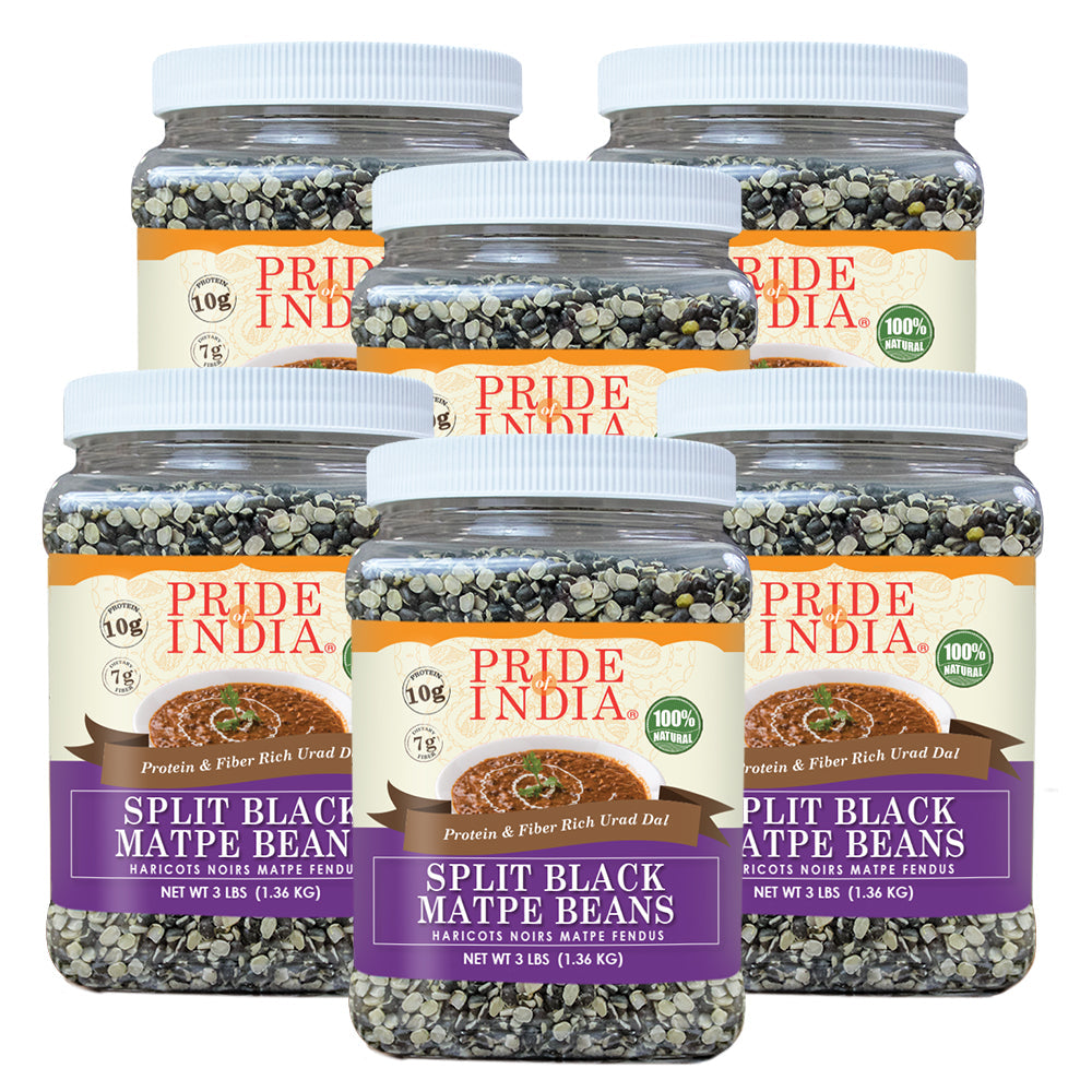 Indian Split Black Gram Matpe Beans - Protein & Fiber Rich Urad Dal Jar-4