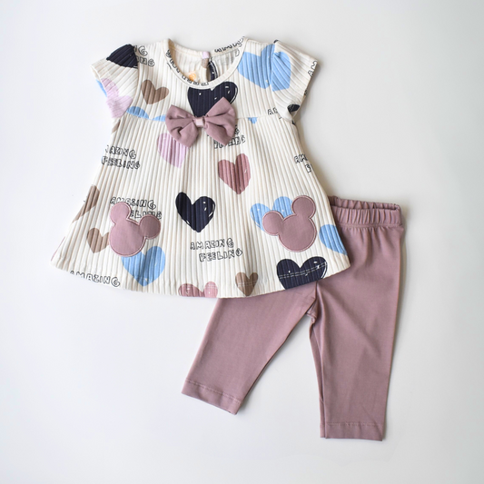 Loving Vibes Girls Casual Set-0