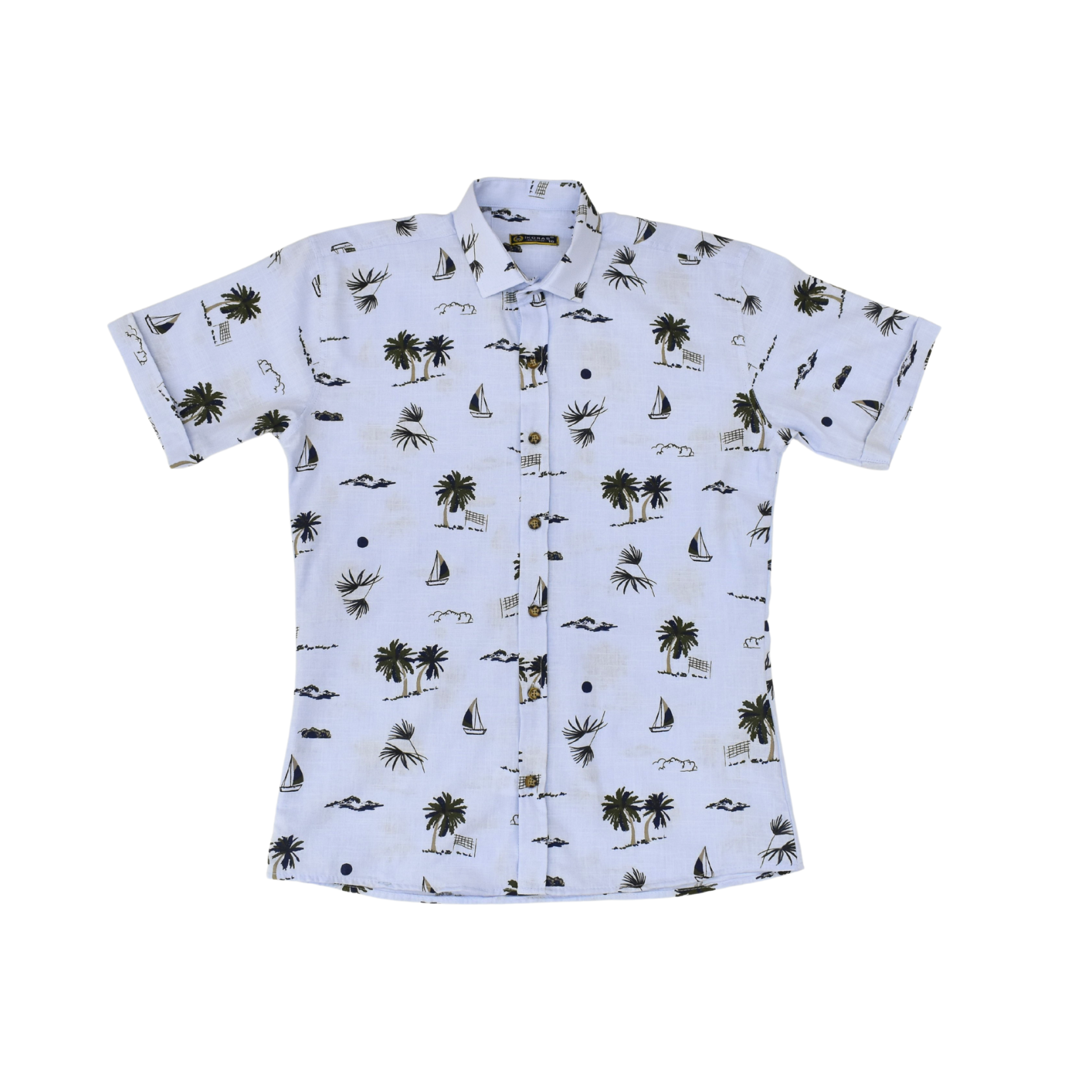 Short Sleeve Boys Cotton Shirt-2