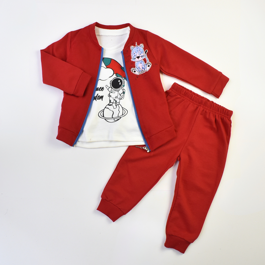 Space Freedom Cotton Joggers Set-0