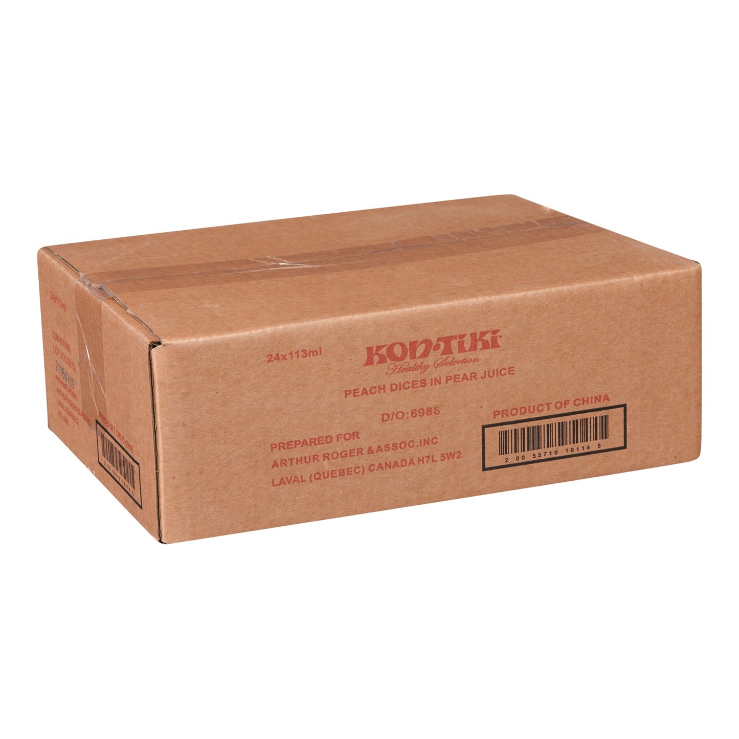 Fruit Cup Peach Diced In Juice - 24 x 113 mL - Kontiki - Restaurant and Foodservice Ingredients - Canadian Distribution-1