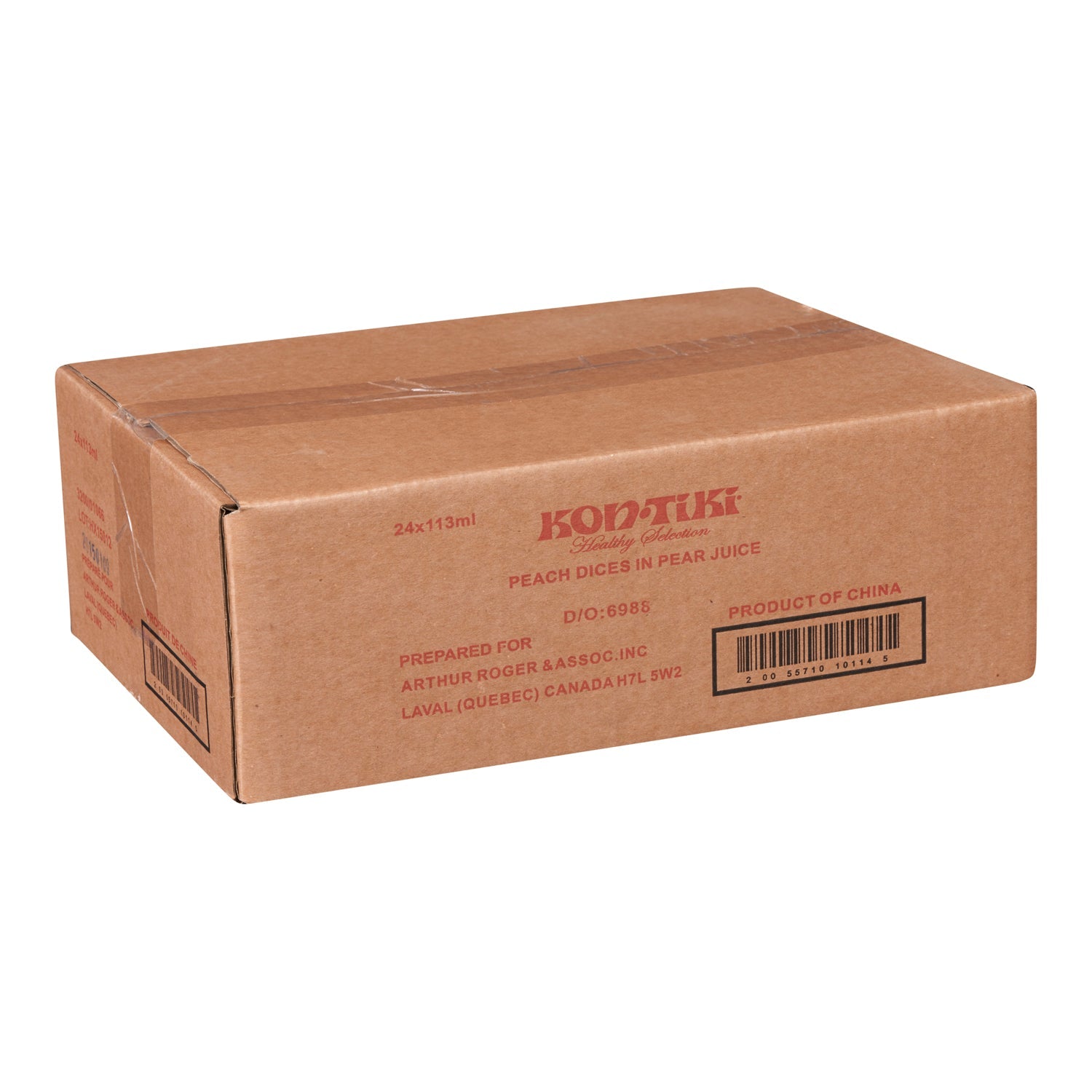 Fruit Cup Peach Diced In Juice - 24 x 113 mL - Kontiki - Restaurant and Foodservice Ingredients - Canadian Distribution-1