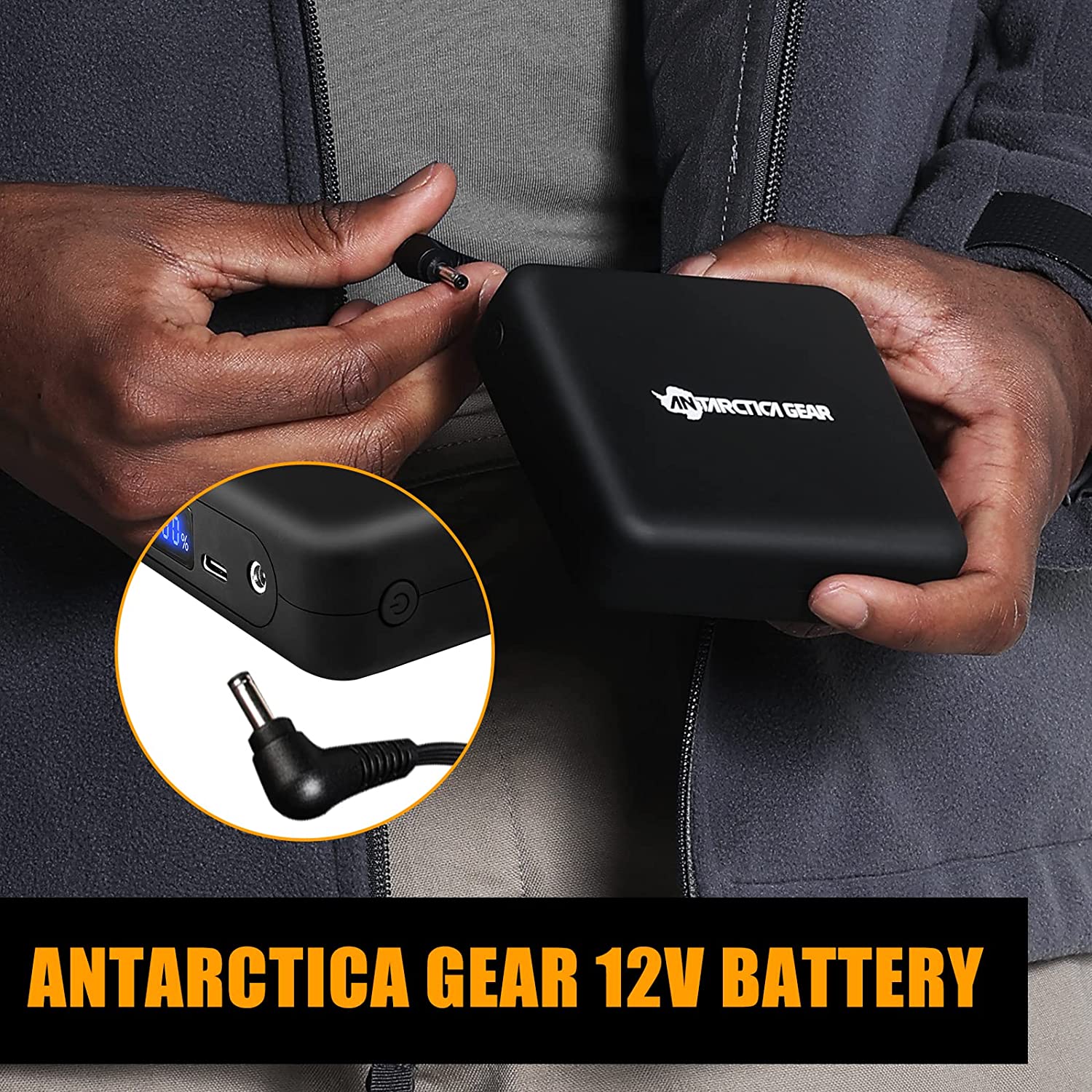 ANTARCTICA GEAR Portable Battery Power Bank 12V 16000mAh for Heated Jackets-2