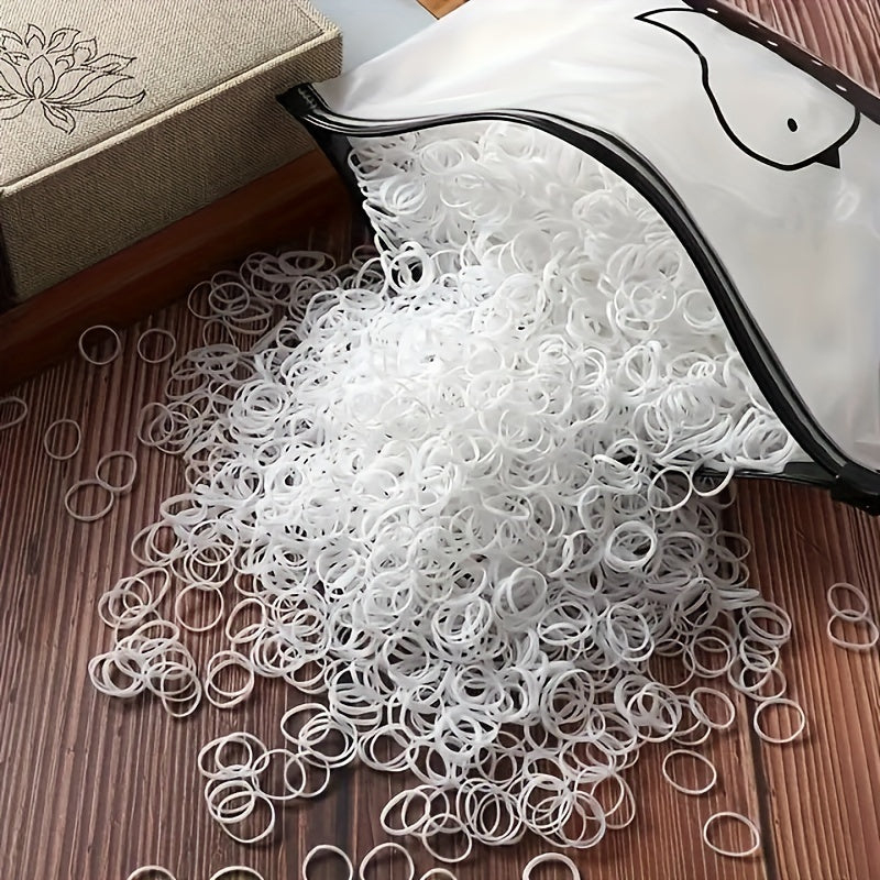 1000pcs 1000 Pcs Colorful High Elastic Hair Ties for Girls and Teens - Party Favors, Holiday Gifts