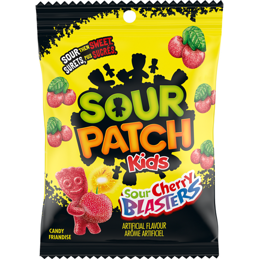 Candy Sour Cherry Blasters - 12 x 154 g - Spkcnd - Restaurant and Foodservice Ingredients - Canadian Distribution-0