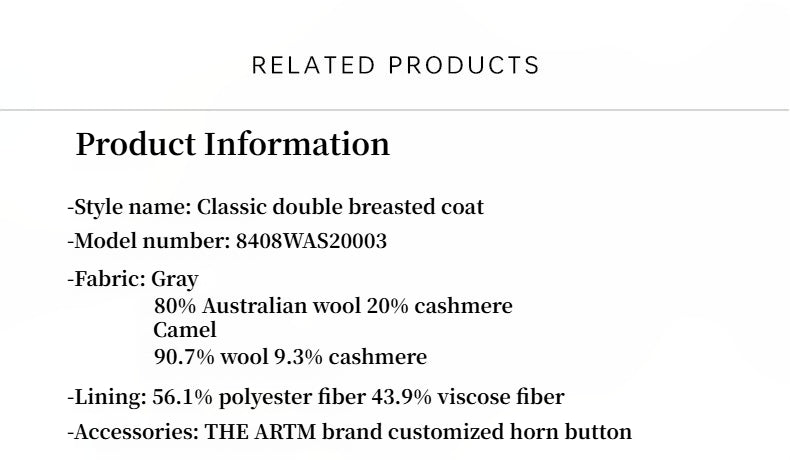 "Lonely Sandbank" sheep wool cashmere blend classic tie shoulder sleeve double-breasted coat jacket women-3