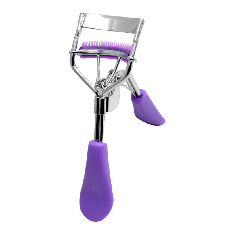 1pc Wide Angle Eyelash Curler With Built In Comb Eye Lash Clip Cosmetic Makeup Lash Curling Auxiliary Tool For Women Lash Curlers, Multicolor