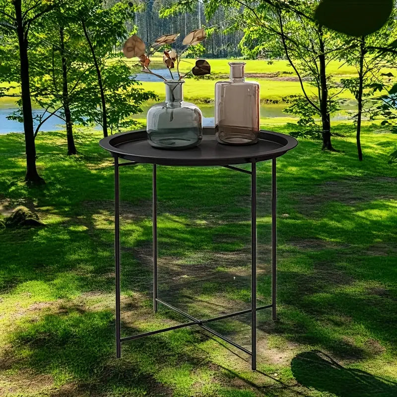 Outdoor Foldable Stainless Steel Coffee Table-3