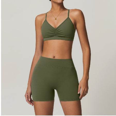 2pcs Yoga Outfit set Sport Fitness Workout Gym wear for women