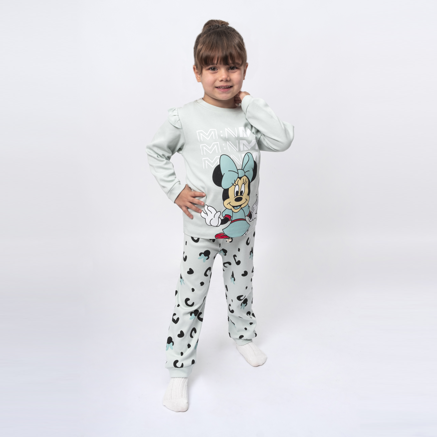 Mini Minnie Girls Cotton Pyjamas-1