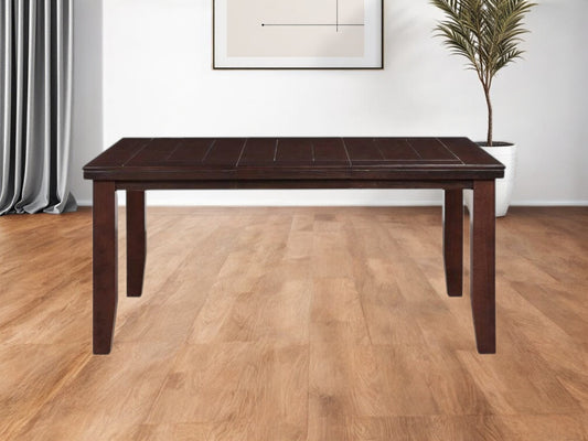 48" Dark Brown Solid Manufactured Wood Dining Table-0