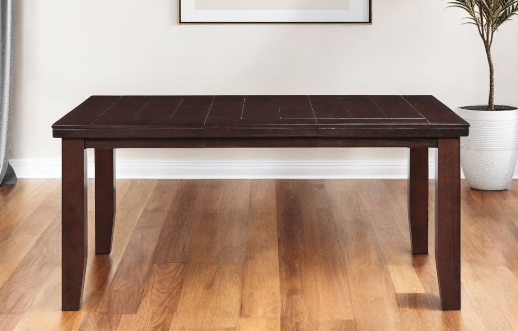 48" Dark Brown Dining Table-1