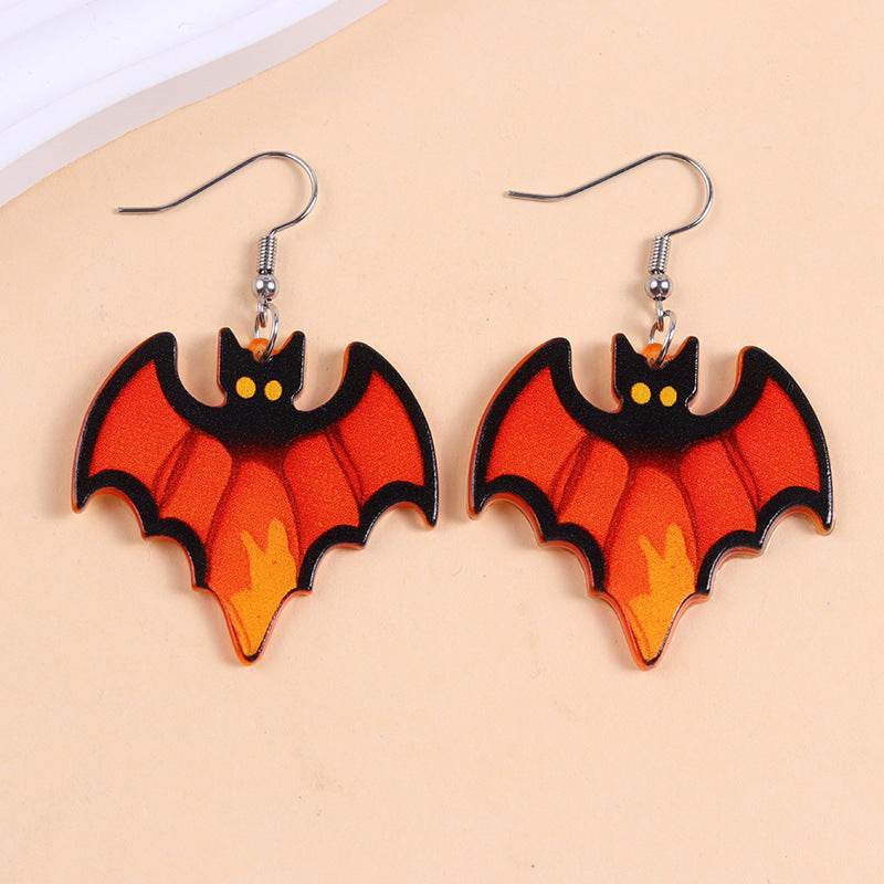 European And American Halloween Series Acrylic Earrings Color