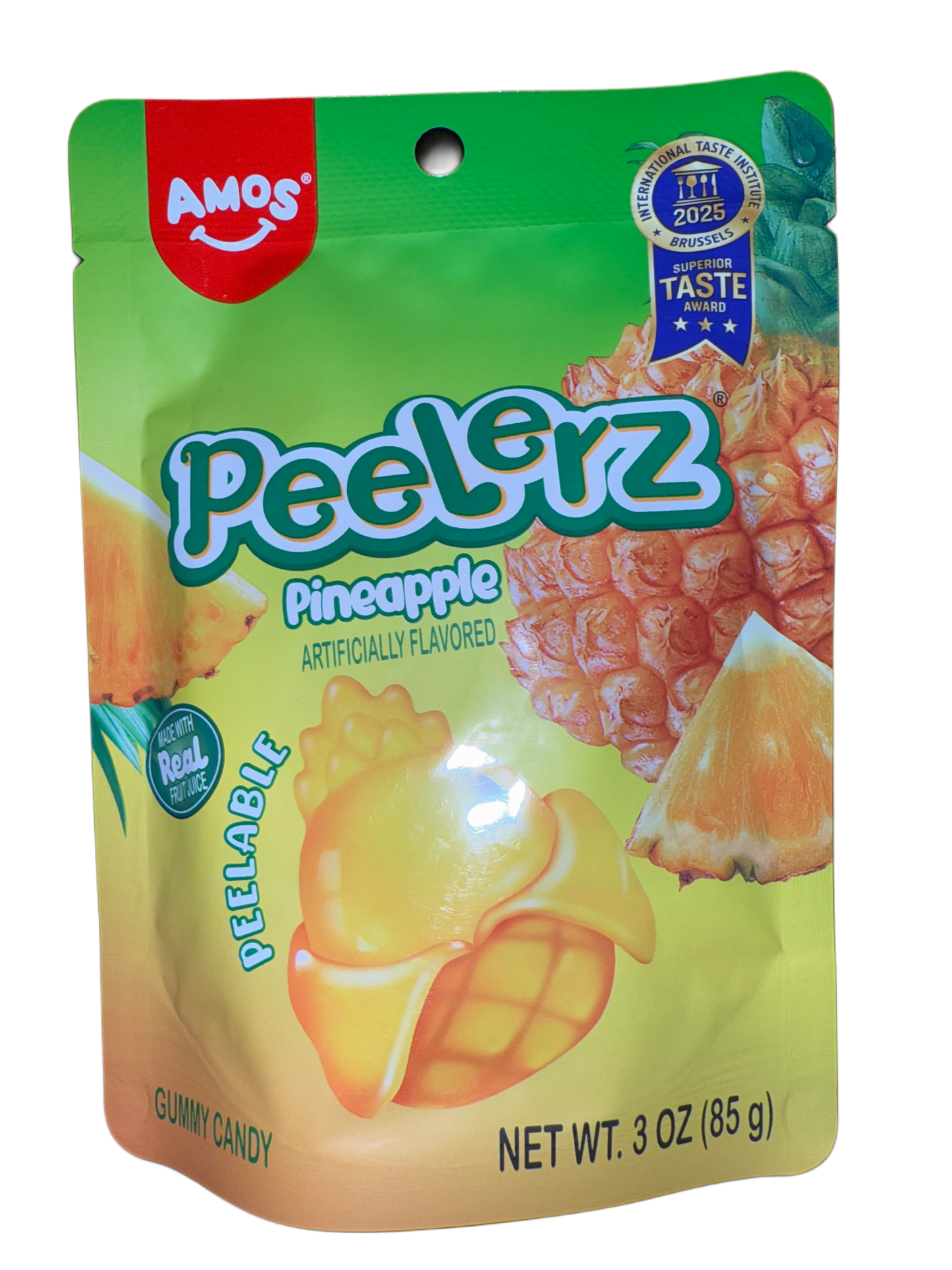 Amos Peelerz Gummy Pineapple 85G - U.S Edition