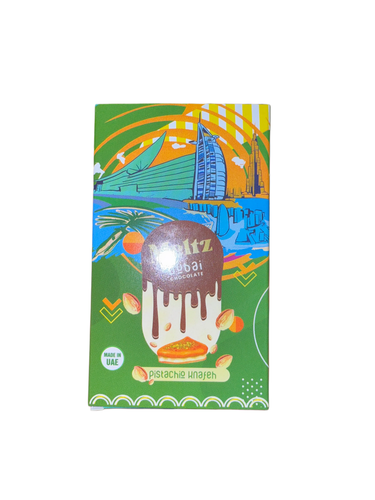 Meltz Dubai Chocolate Pistachio Knafeh Flavour 75G - Dubai Edition