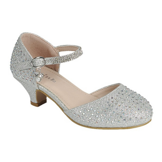Pearl Pendant Girls Formal Shoes-0