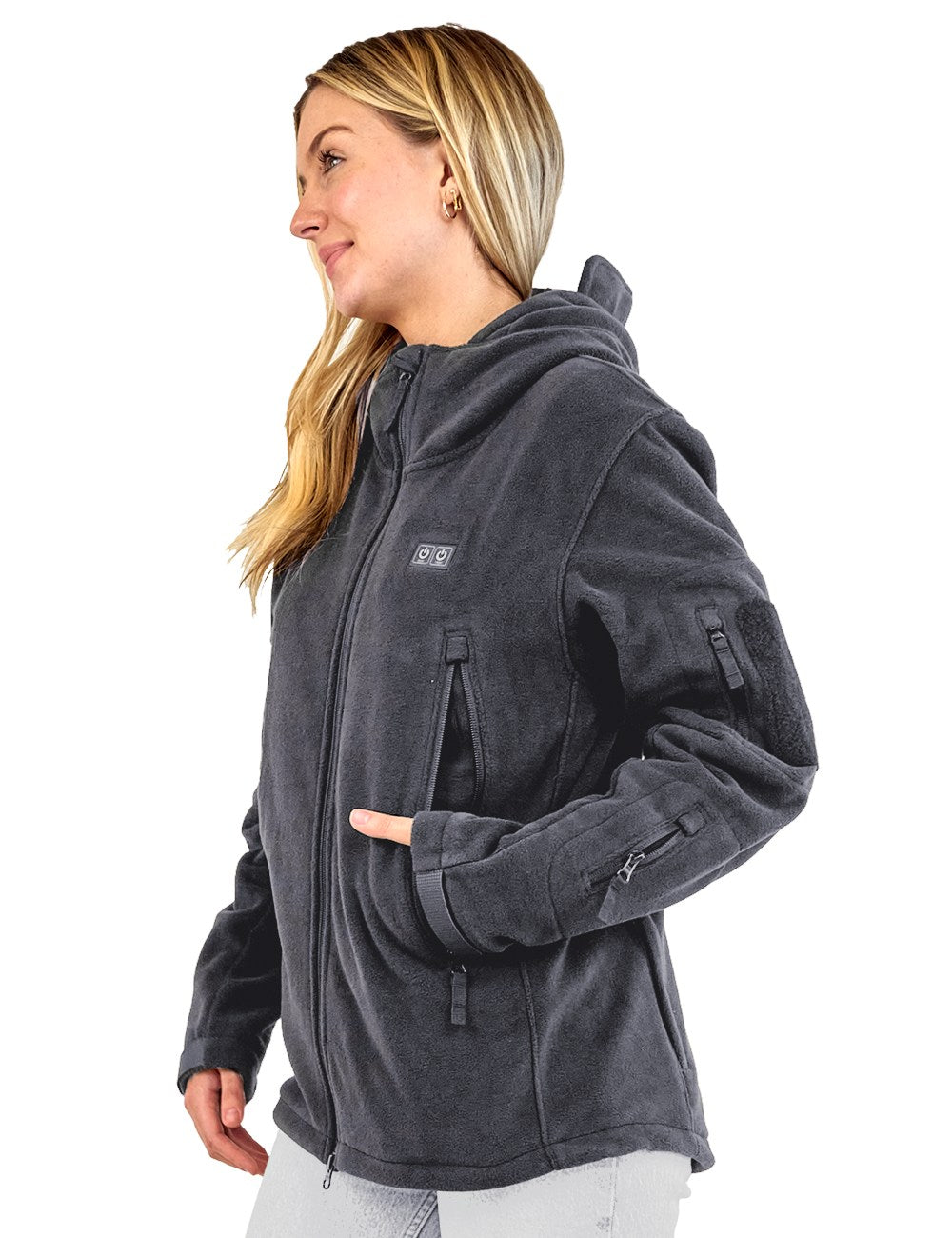 ANTARCTICA GEAR Heated Jacket, Polar Fleece Coat for Women-3
