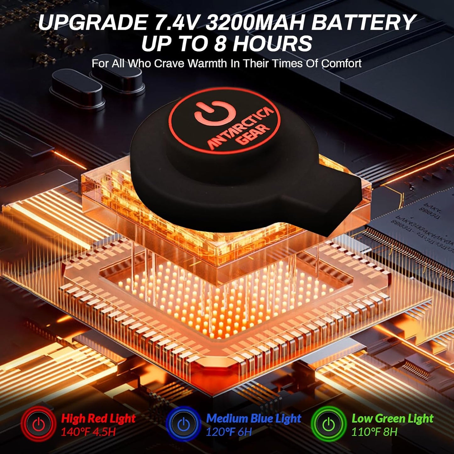 ANTARCTICA GEAR Winter Ski Gloves Rechargeable Heating Warm Gloves for Motorcycle-1