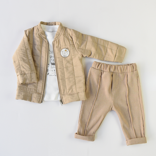 Daddy's Boy Jacket Cotton Set-1