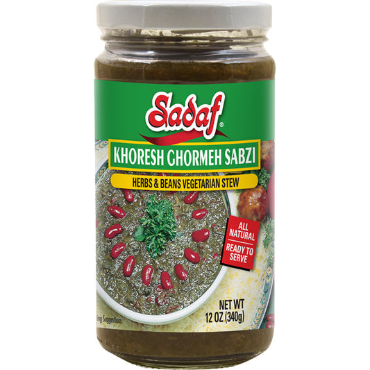 Sadaf Khoresh Ghormeh Sabzi (Herb & Bean Vegetarian Stew) | Jar - 12 oz-0