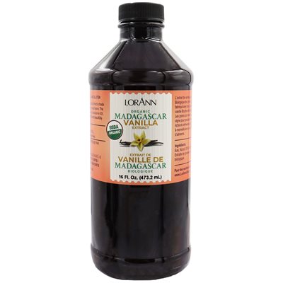 Organic Madagascar Vanilla Extract - 4 oz. - 16 oz. - 1 Gallon - 5 Gallons-0