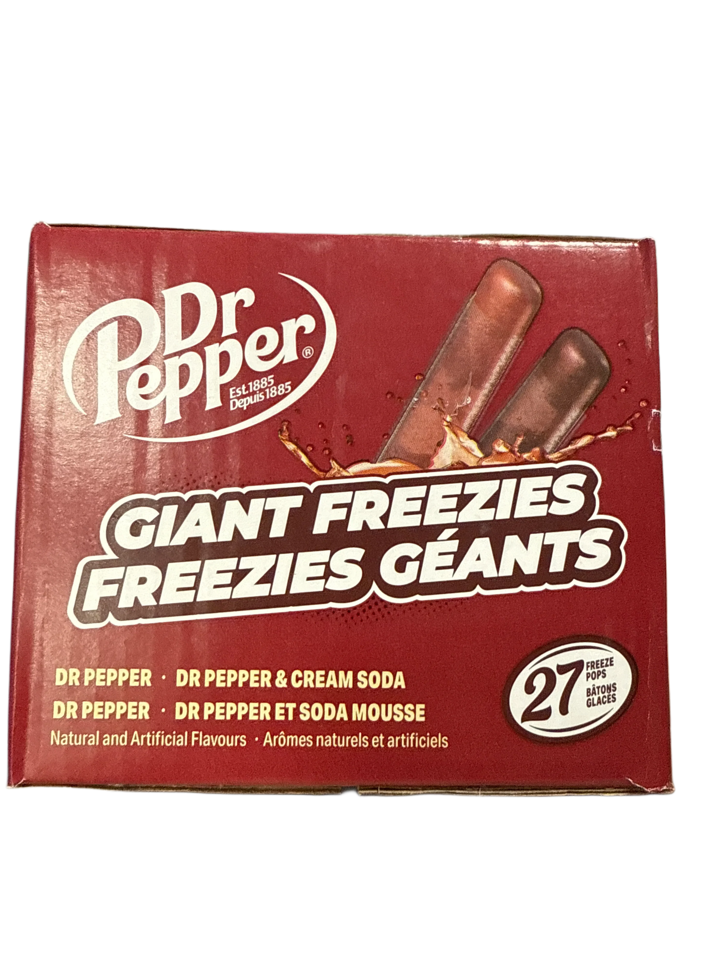 Dr Pepper Giant Freezies 150ML (27 Pack) - U.S Edition