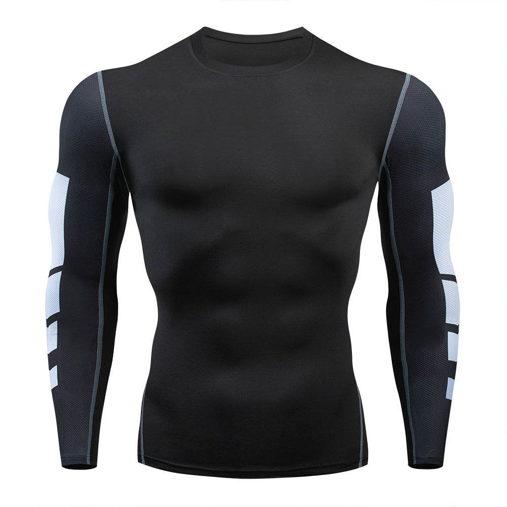 Men's Sports Quick-drying Long sleeve Workout Fitness T-shirt top