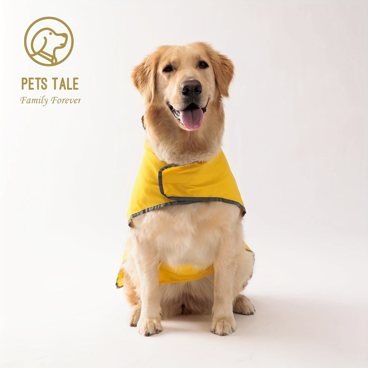 PETS TALE Reversible Waterproof Dog Raincoat - 1pc Polyester Pet Jacket with Duck Print - Machine Washable, Adjustable Straps for Small to Extra Large Breeds