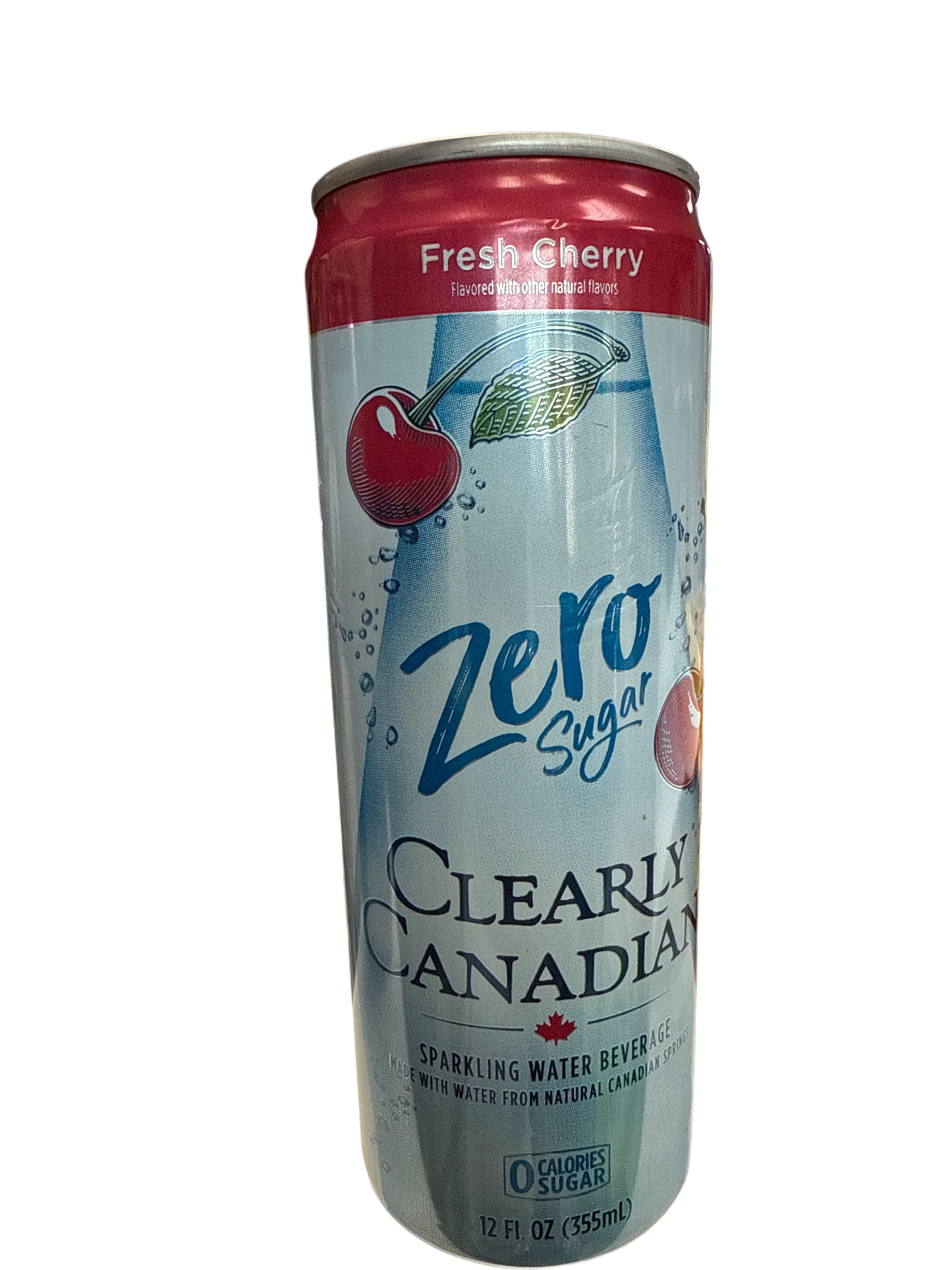 Clearly Canadian Zero Sugar Fresh Cherry Flavour 355ML - Canadian Edition