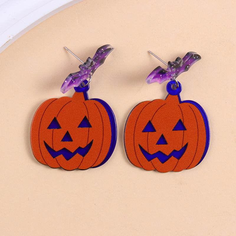 European And American Halloween Series Acrylic Earrings Color
