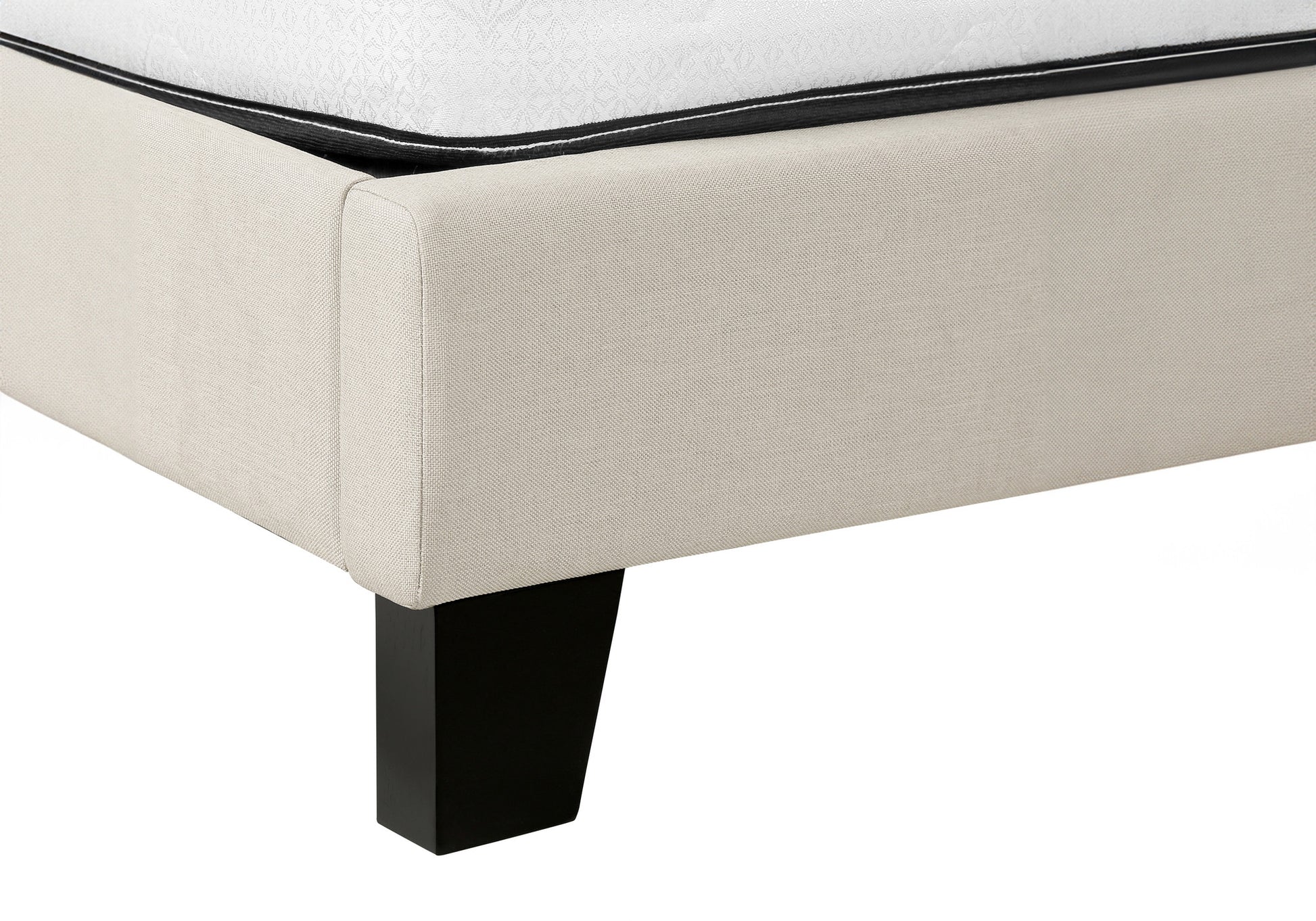 Beige Queen Upholstered Bed Frame-7